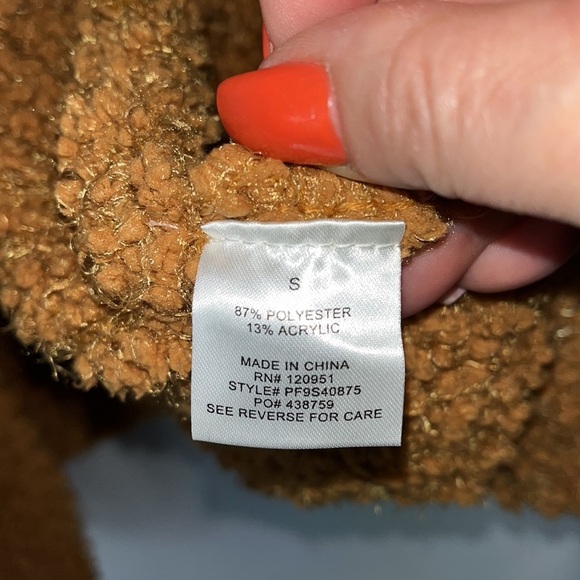 Pink Rose open cardigan cozy comfy popcorn texture pockets Sz S - Picture 8 of 9